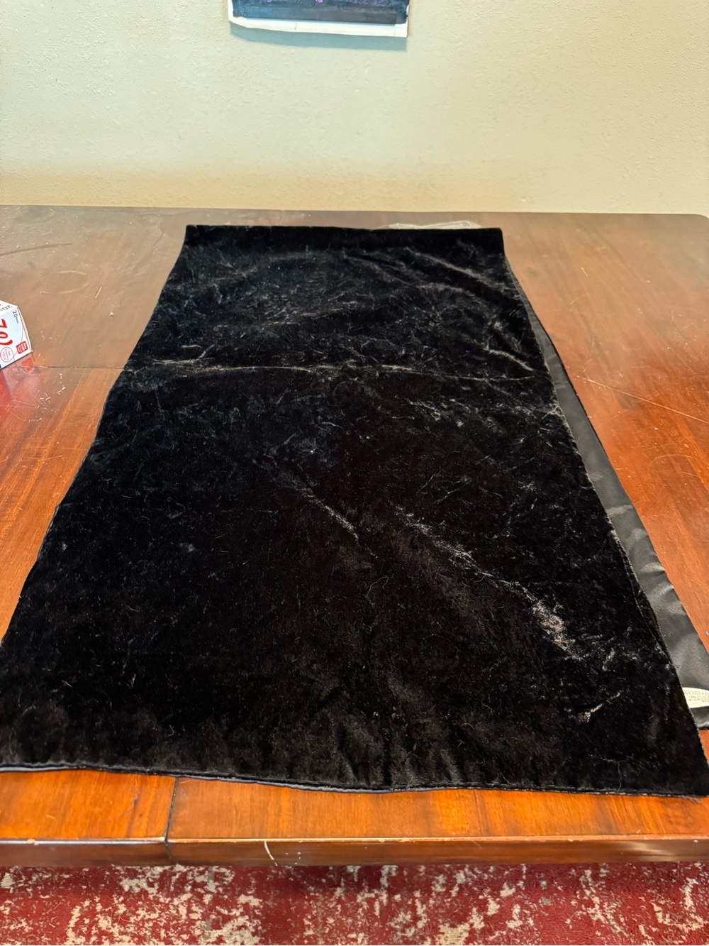 Worthington Black Velvet Scarf Wrap